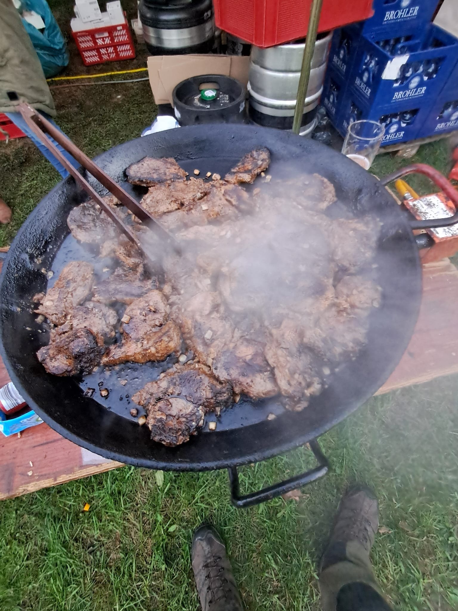 Wildspezialitäten aus der großen Pfanne